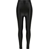 URBAN CLASSICS Ladies Highwaist Shiny Metallic Leggings in black | Gr.: M