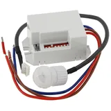 ChiliTec Bewegungsmelder Mini Innen 6m 360° Detektion 230V - Für LED geeignet - LED 6Meter Reichweite Micro-Sensor Weiß
