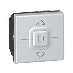 Legrand 079226 Mosaic Jalousie-Schalter 2-modulig Farbe: Aluminium