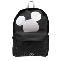 Disney Rucksack Mickey Backpack Freizeitrucksack für Kinder und Jugendliche, Schwarz