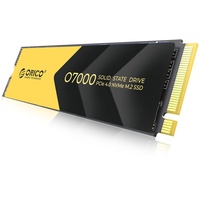 ORICO M2 SSD 2TB, NVMe SSD M.2 mit Kühlkörper, PCIe 4.0 x 4, bis zu 7000MB/s, SLC Cache 3D TLC NAND, M.2 2280 Internal SSD für PS5, PC Desktop und Laptops-O7000