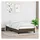 vidaXL Bettgestell 90 x 200 cm Dunkelbraun
