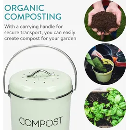 Navaris Komposteimer 3 l Mintgrün