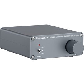 Fosi Audio TDA7498E HiFi Verstärker 320Watt, Mini Hi-Fi Vollverstärker für Passivlautsprecher, 2-Kanal Stereo Audio 160W x 2 Klass-D Verstärker