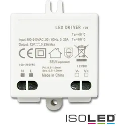ISOLED LED Trafo 12V/DC, 0-10W, SELV ISO-113421