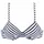 VENICE BEACH Bügel-Bikini-Top Damen weiß-marine-gestreift Gr.36 Cup B