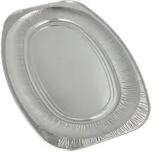 Papstar Starpak 3 Servierplatten, Alu oval 54,7 x 35,8 cm