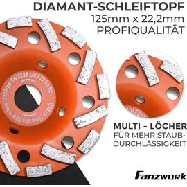 FANZTOOL Absaughaube für Winkelschleifer 125 mm 2 Stück