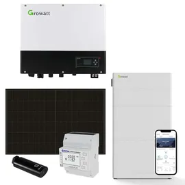 Growatt 5kWp Glas Glas Module 450 W inkl. 12,8 kWh Speicher