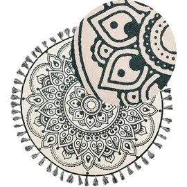 Beliani Teppich Irice Grün ø 120 cm
