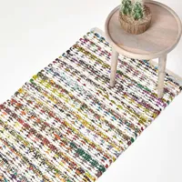 Homescapes - Bunter Handgewebter Chindi-teppich aus Baumwolle, 66 x 200 cm,