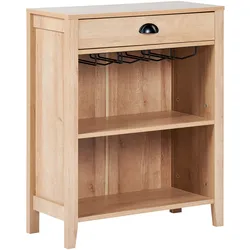 Sideboard heller Holzfarbton mit Schublade WALKERSTON