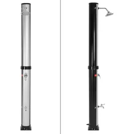 ML-Design Solardusche Silber-Schwarz 217,5 cm