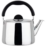 Wasserkessel, Wasserkessel Induktion,Teekessel mit Flöte, Edelstahl Pfeifendm für Eine Breite Palette Von Kochgeschirr 2.5L/3L/4L/5L