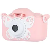 Olsixxuuk Minikamera 2000W 32G Kinder Digitalkamera HD Kamera Kinder Lernkamera Spielzeug Kamera Junge MäDchen Geschenk Pink