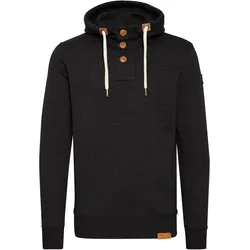 Kapuzenpullover SOLID "Hoodie SDTripStrip", Herren, Gr. M, schwarz, Obermaterial: 50% Baumwolle CO. 50% Polyester PES., unifarben, Pullover Kapuzenpullover