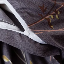 OEM Baumwollbettwäsche 200x200 goldene Blumen