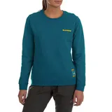 La Sportiva Climbing on the Moon Sweatshirt Turchese/Giallo M