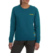La Sportiva Climbing on the Moon Sweatshirt Turchese/Giallo M