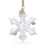 Swarovski Annual Edition 2022 Ornament, Schneeflocke mit Prachtvollem Lamé-Band und Klarem Swarovski Kristall
