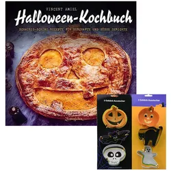 Halloween-Kochbuch + 6 Ausstecher Set Backen Deko Party Idee