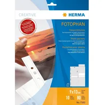 Herma Fotosichthüllen Fotophan 9x13 cm weiß genarbt,
