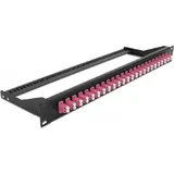 DeLock 43390 LWL-Patchpanel LC Duplex violett