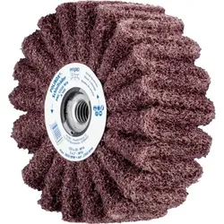 POLINOX Vlies-Schleifrad PNG Ø 125x50mm Gewinde M14 A100 für Feinschliff und Finish