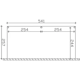 SKANHOLZ Monza 541 x 257 cm weiß
