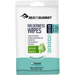 Sea to Summit Wilderness Wipes Compact - Packet of 12 Wipes 16 x 20cm (6x8in)