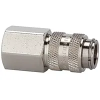 Riegler Schnellverschlusskupplung NW 5, Messing vernickelt, G 3/8 IG