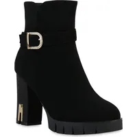 VAN HILL Klassische Stiefeletten in Schwarz