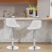 Woltu Barhocker Tresenhocker, Gute Gepolstert, Kunstleder, höhenverstellbar drehbar, 11