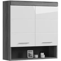 xonox.home Hängeschrank Scout X06B2723 Rauchsilber/Weiß Hochglanz