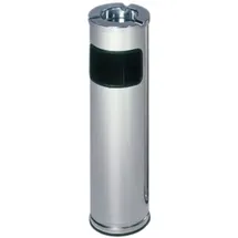 Proregal Robuster Kombiascher mit poliertem Aschereinsatz 11,6 Liter, HxBxT 66 x 20 x 20 cm Edelstahl Poliert