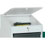 stumpf metall Pultaufsatz H272/91xB500xT500mm lichtgrau