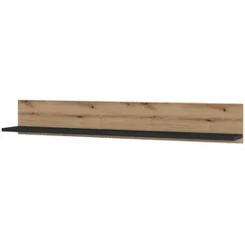 Die Möbelfundgrube Wandboard 160 x 21,6 cm Grau