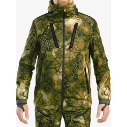 Jagd-Regenjacke FURTIV 900 geräuscharm warm camouflage 3XL