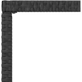 vidaXL Polyrattan Lounge Set 6-tlg. schwarz/weiß inkl. Kissen 319508