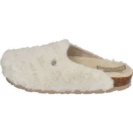 ROHDE Damen Pantoffel Hausschuh Plüsch Alba 6063, Größe:37 EU, Farbe:Beige - Beige