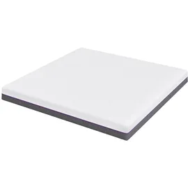 vidaXL Matratze Weiß Grau 180 x 200 cm Memory Foam