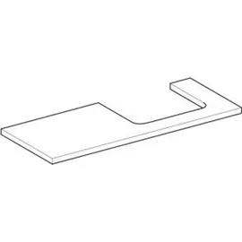 Geberit One 120x3x47cm, Eiche/Mela Holz, Ausschn re