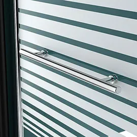 mai & mai Duschwand für Badewanne faltbar 180° Sicherheitsglas mit NANO Faltwand 94x140cm Duschabtrennung Badewannenaufsatz teilsatiniert