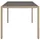 vidaXL Gartentisch 150x90x75 cm Gehärtetes Glas Poly Rattan Beige