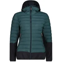 CMP WOMAN JACKET Hybrid FIX Hood trek green 42