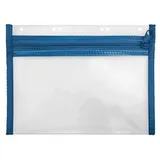 VELOFLEX Reißverschlussbeutel VELOBAG® transparent/blau 0,3 mm, 1 St.