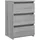 vidaXL Nachtschrank Grau 40 x 35 x 62,5 cm Holzwerkstoff