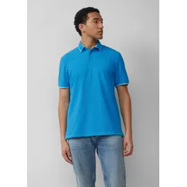 s.Oliver Sportives Piqué-Poloshirt mit Kontrast-Details - türkis - S