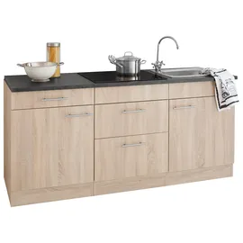 OPTIFIT Küchenzeile Mini 180 cm beige