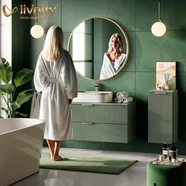 livinity Livinity® Waschbeckenunterschrank Timavo, 60 x 57.5 cm mit 2 Türen